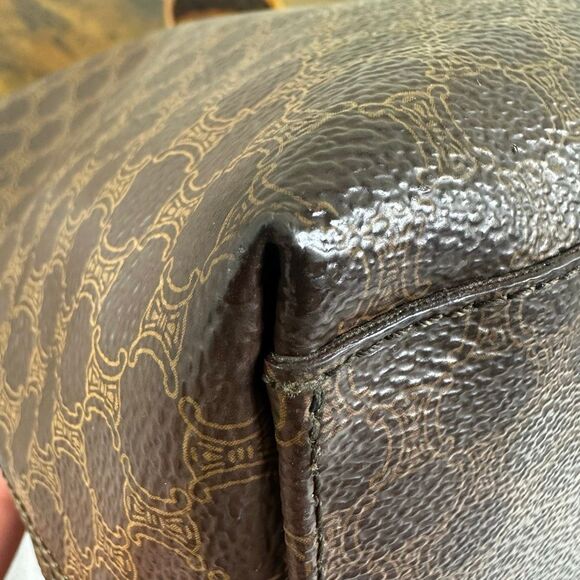 Celine Macadam Vintage Shoulder Bag Brown - Picture 13 of 16